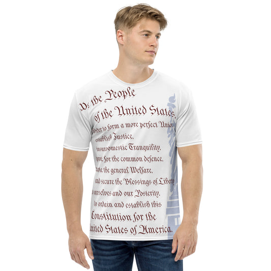 ADULT "We the People" Preamble Constitution Men's t-shirt tshirt