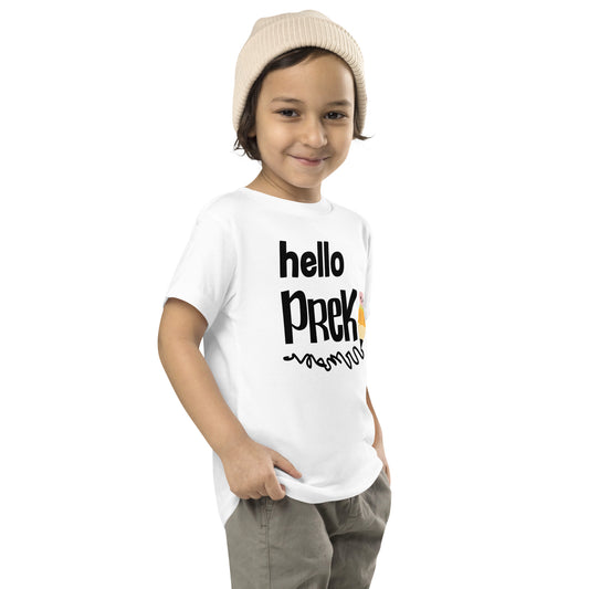 3T-5T "Hello PreK Preschool" Back to School Back 2 School new school year new grade level shirt