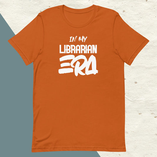 ADULT "In my LIBRARIAN ERA" back to school tee t shirt