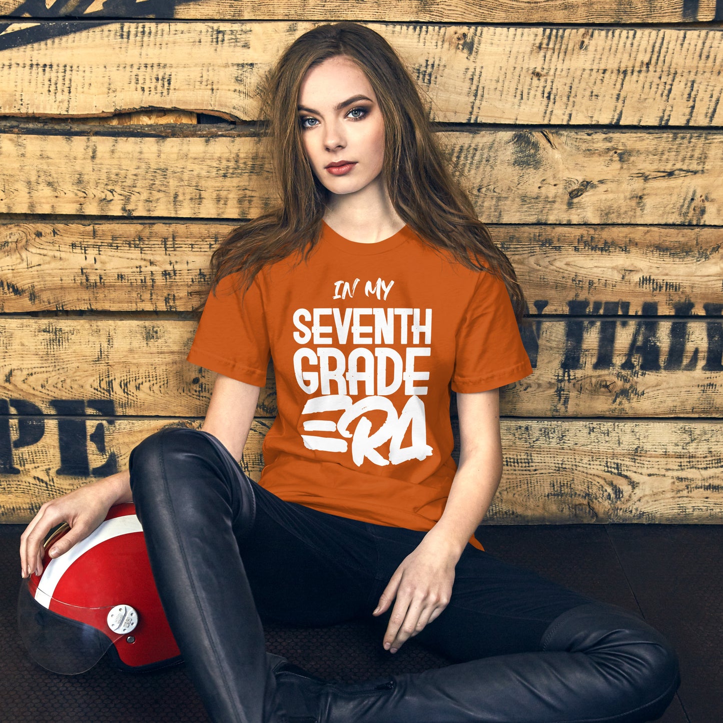 ADULT SIZE Student "In my SEVENTH GRADE ERA" Back to School Back 2 School New School Year New Grade Level Tee T shirt