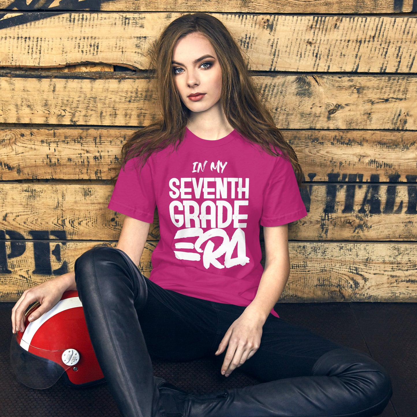 ADULT SIZE Student "In my SEVENTH GRADE ERA" Back to School Back 2 School New School Year New Grade Level Tee T shirt