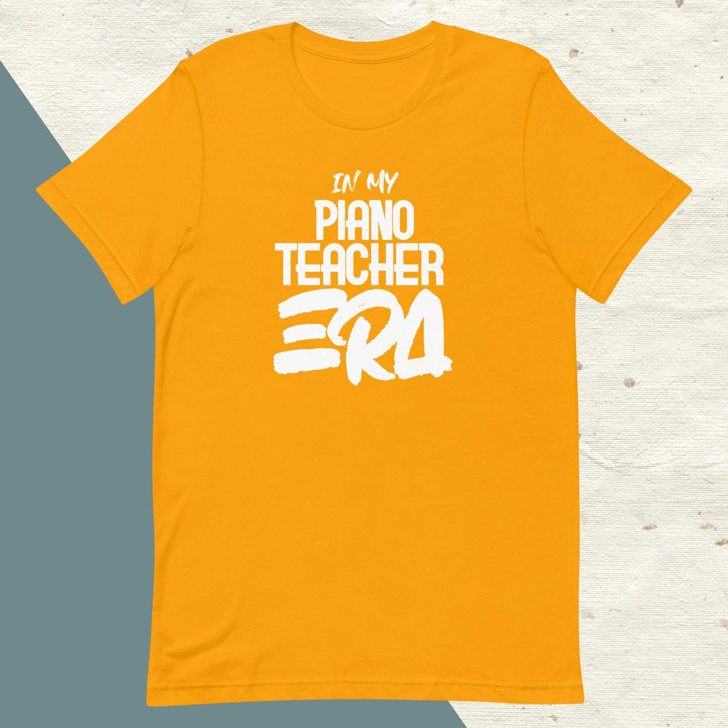 ADULT "In my PIANO TEACHER ERA" back to school tee t shirt