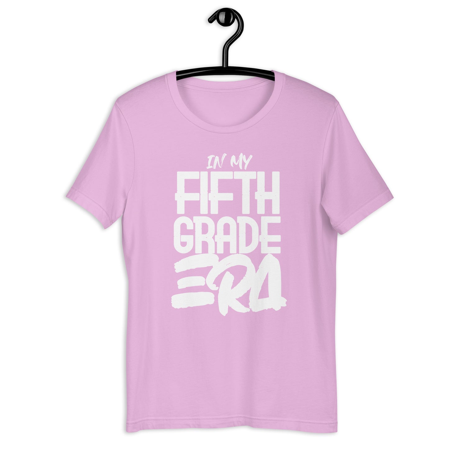 ADULT SIZE Student "In my FIFTH GRADE ERA" Back to School Back 2 School New School Year New Grade Level Tee T shirt