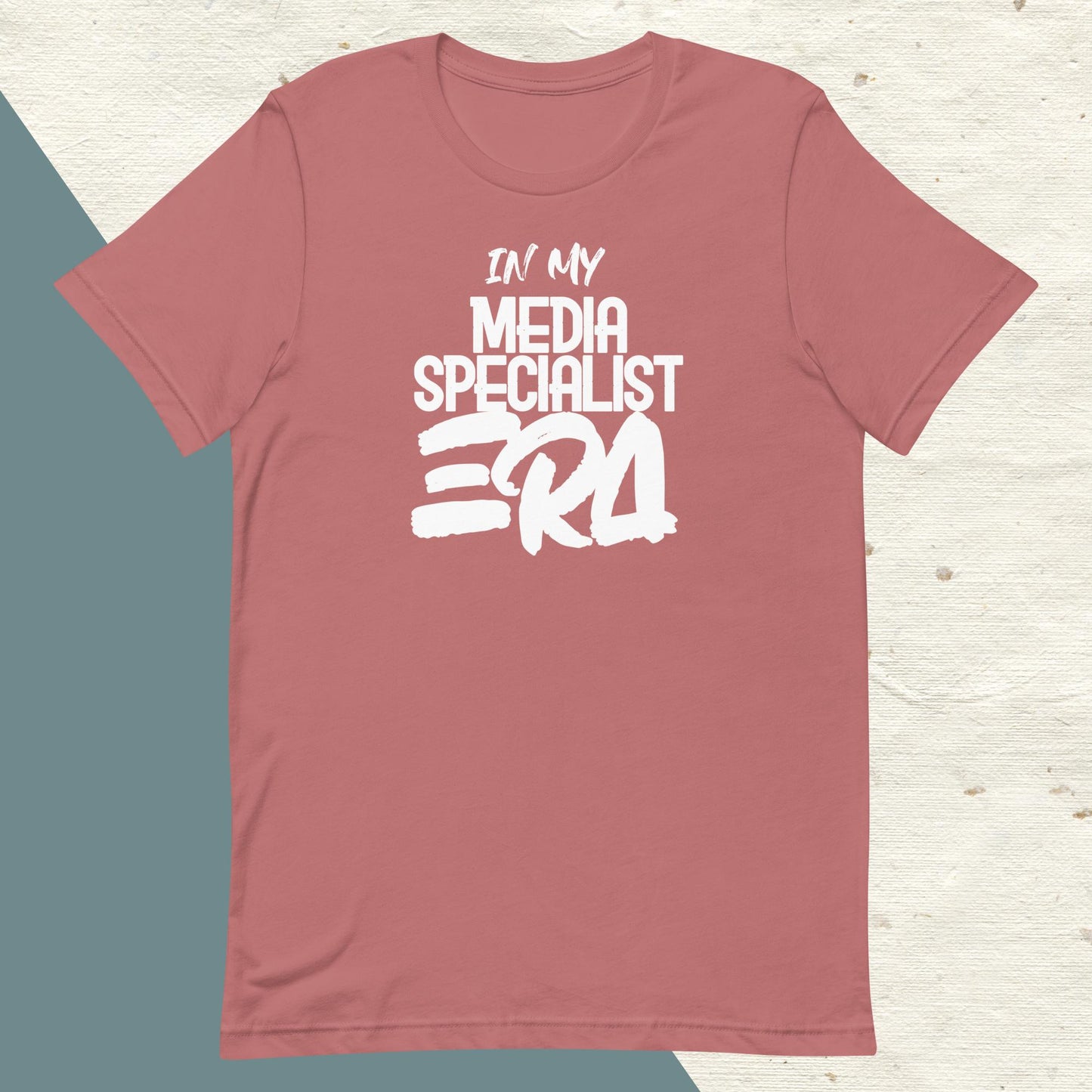 ADULT "In my MEDIA SPECIALIST ERA" back to school tee t shirt