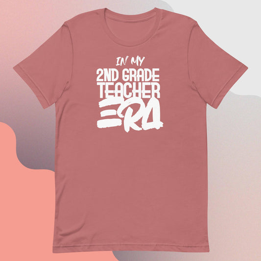ADULT "In my 2ND GRADE TEACHER ERA" back to school tee t shirt