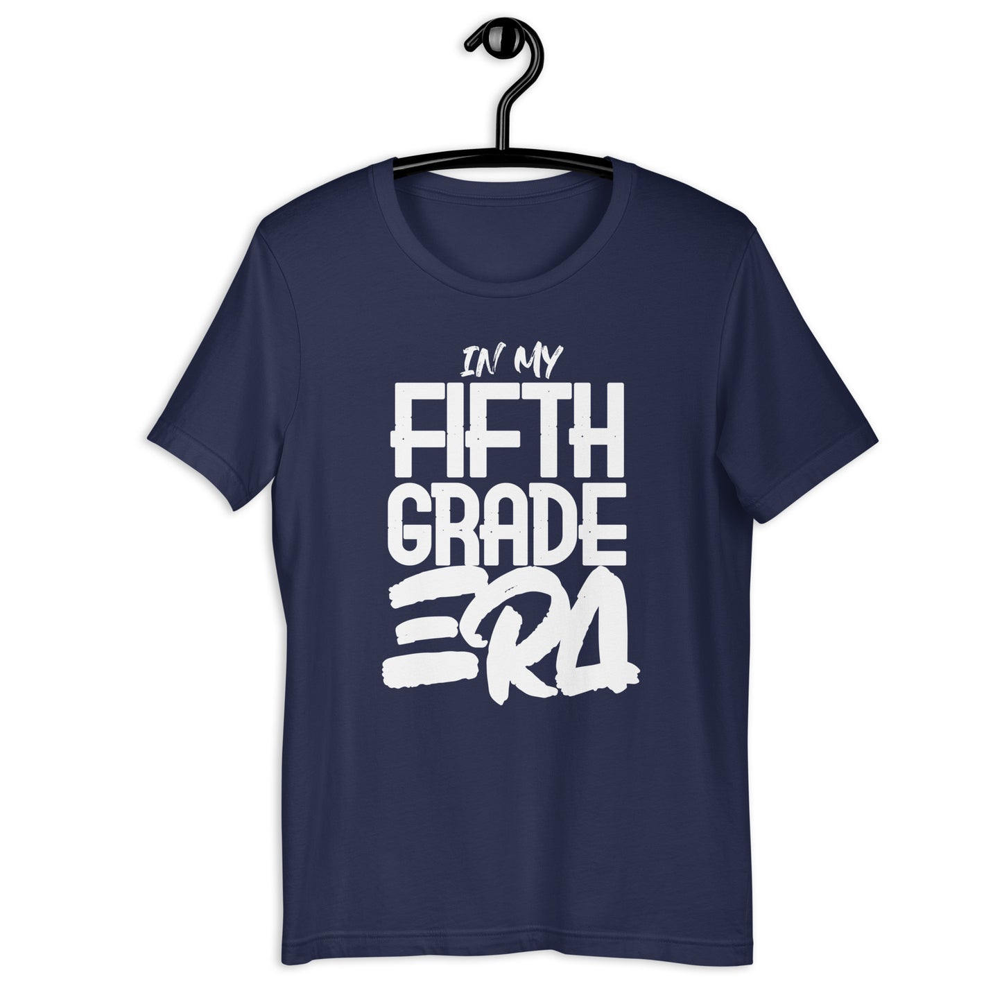 ADULT SIZE Student "In my FIFTH GRADE ERA" Back to School Back 2 School New School Year New Grade Level Tee T shirt