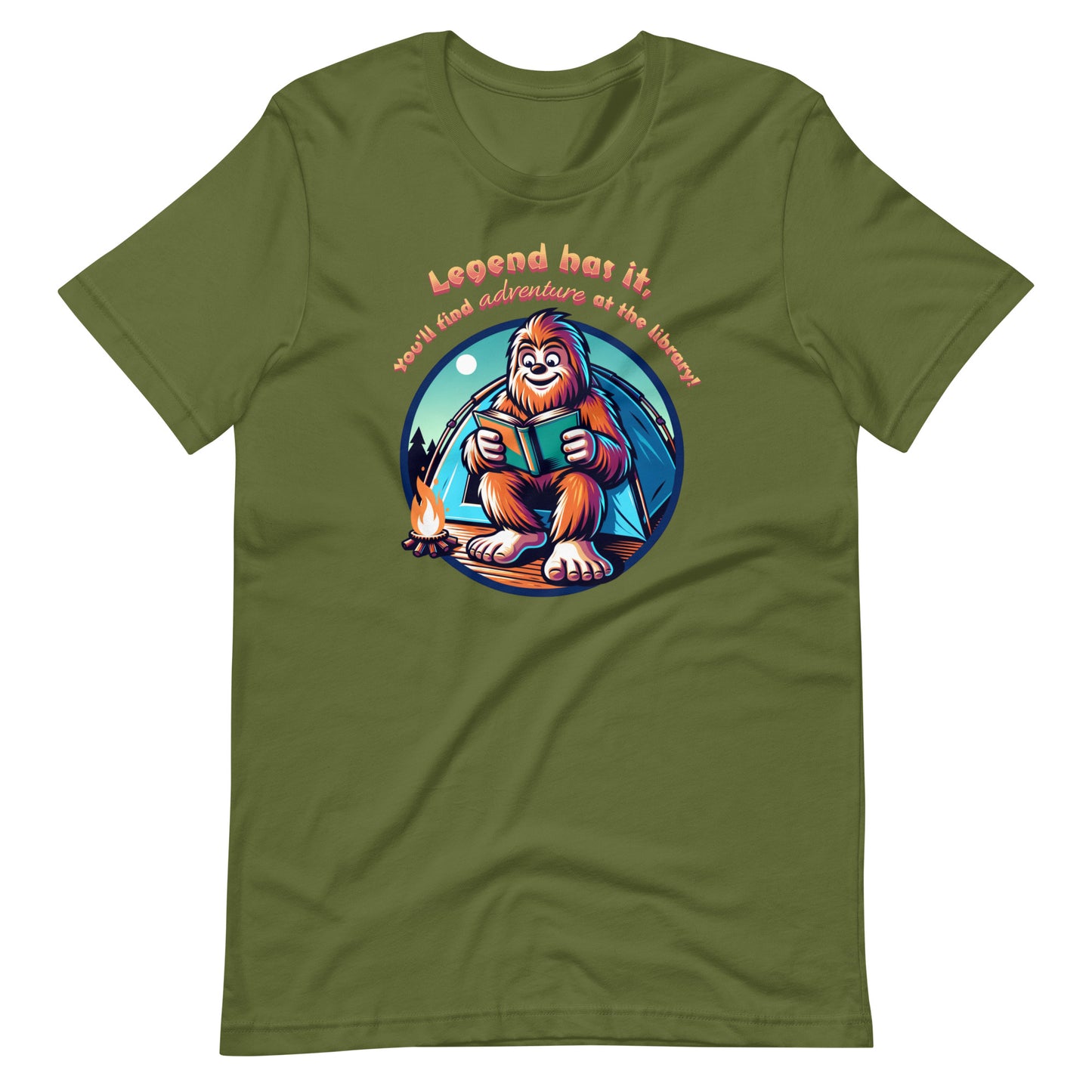 ADULT "Legend Has It, You'll Find Adventure at the Library" Summer Reading Adventure Library Worker Librarian Media Specialist Unisex t-shirt tshirt