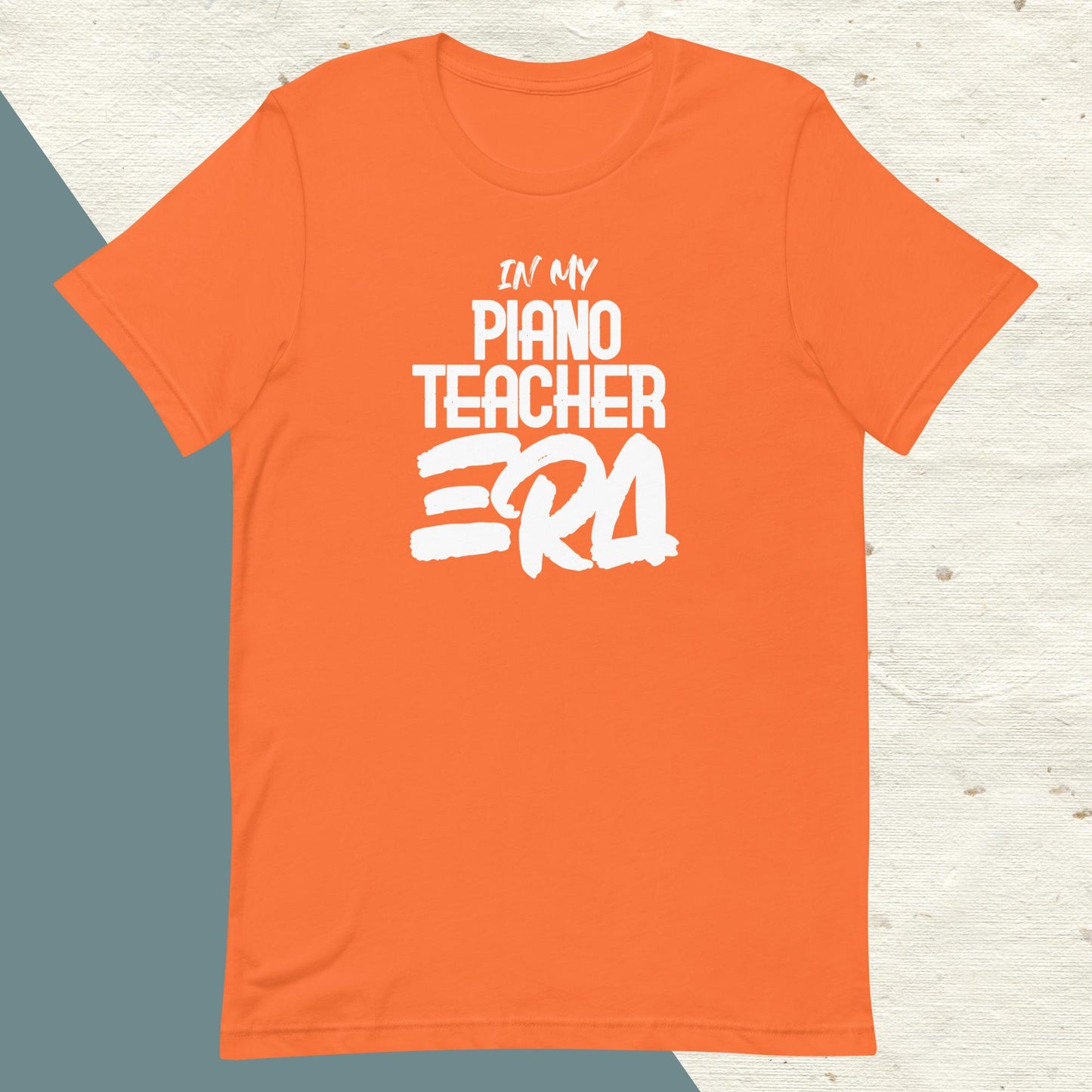 ADULT "In my PIANO TEACHER ERA" back to school tee t shirt