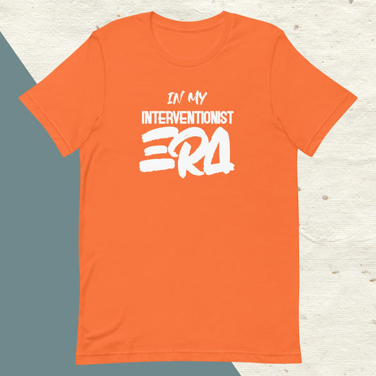 ADULT "In my INTERVENTIONIST ERA" back to school tee t shirt