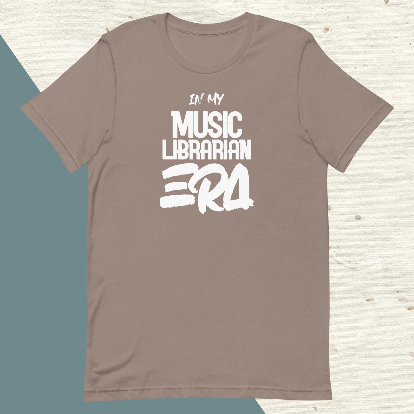 ADULT "In my MUSIC LIBRARIAN ERA" back to school academic music librarian tee t shirt