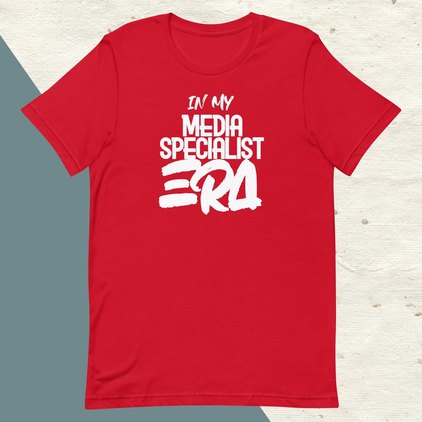 ADULT "In my MEDIA SPECIALIST ERA" back to school tee t shirt