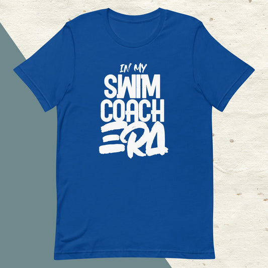 ADULT "In my SWIM COACH ERA" back to school tee t shirt